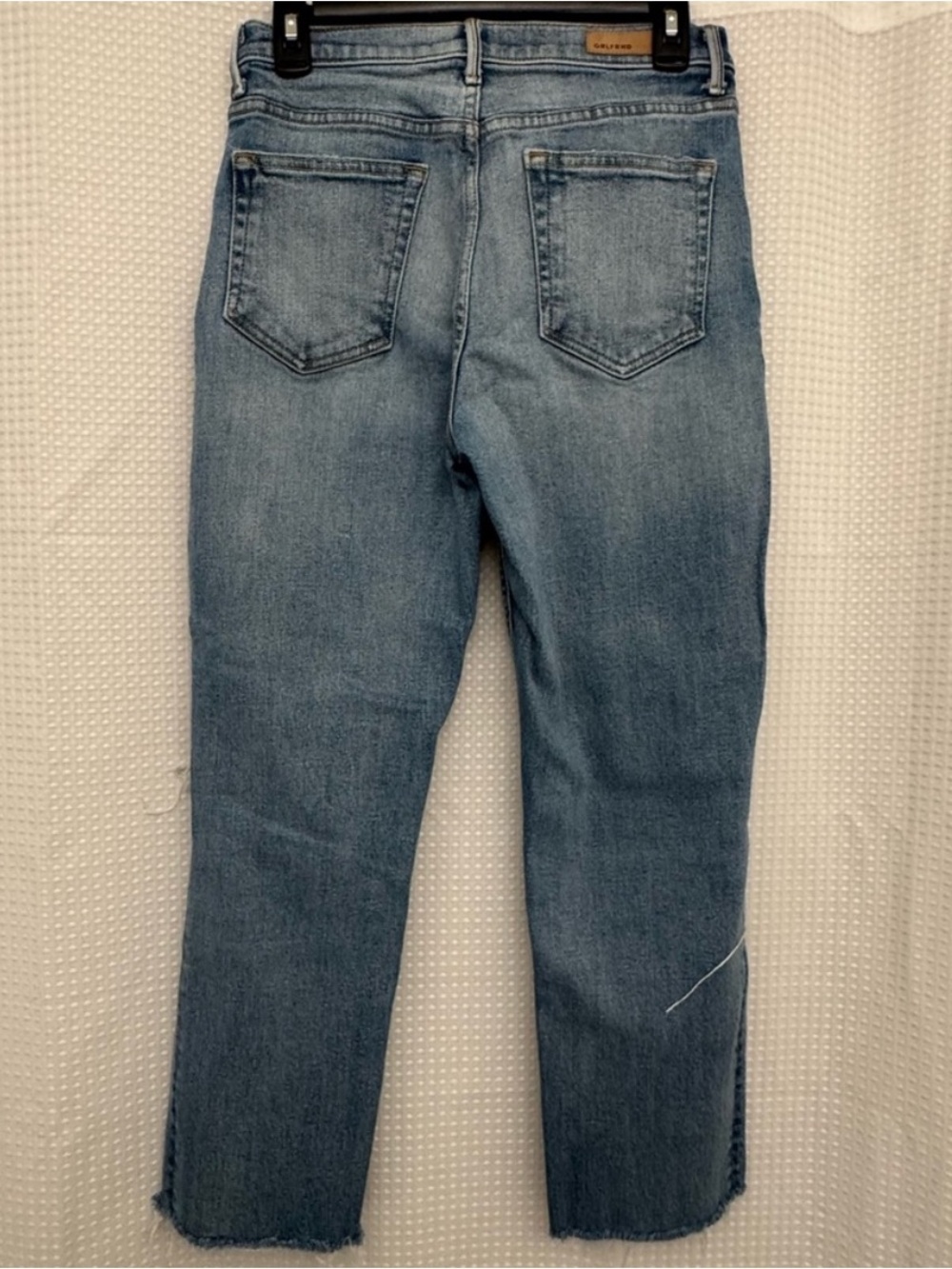 Grlfrnd The Helena high rise cropped straight jean 28 cotton button fly - Picture 7 of 7
